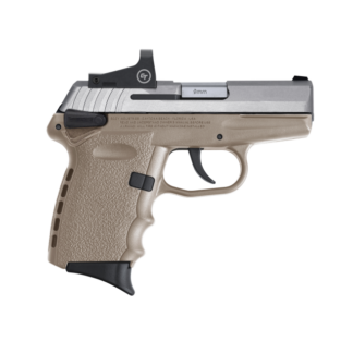 SCCY CPX-1 RD Flat Dark Earth / Stainless 9mm 3.1″ Barrel 10-Rounds CTS-1500 Red Dot Sight