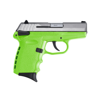 SCCY CPX-1 RD Lime Green / Stainless 9mm 3.1″ Barrel 10-Rounds CTS-1500 Reflex Sight