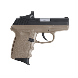 SCCY CPX-2 RD Flat Dark Earth / Black 9mm 3.1″ Barrel 10-Rounds CTS-1500 Red Dot