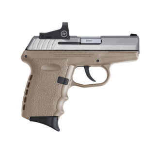 SCCY CPX-2 RD Stainless / Flat Dark Earth 9mm 3.1″ Barrel 10-Rounds CTS-1500 Reflex Sight