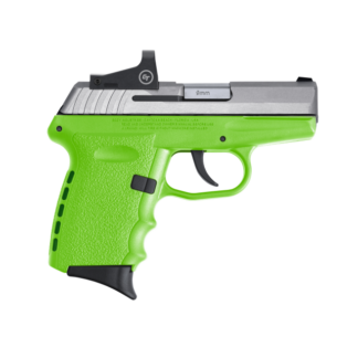 SCCY CPX-2 RD Lime Green / Stainless 9mm 3.1″ Barrel 10-Rounds CTS-1500 Reflex Sight
