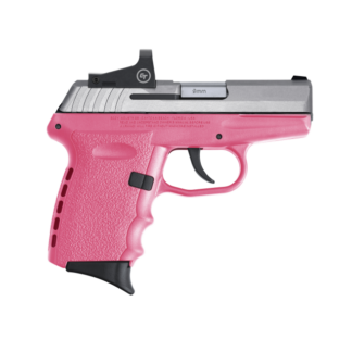 SCCY CPX-2 RD Pink / Stainless 9mm 3.1″ Barrel 10-Rounds CTS-1500 Reflex Sight