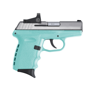 SCCY CPX-2 RD Robin’s Egg Blue / Stainless 9mm 3.1″ Barrel 10-Rounds CTS-1500 Reflex Sight