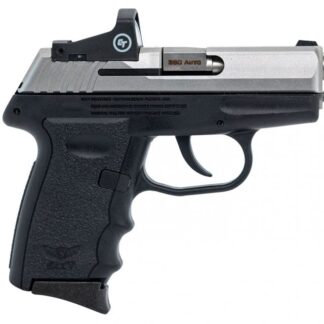SCCY CPX-3 RD Stainless / Black .380 ACP 3.1″ Barrel 10-Rounds CTS-1500 Reflex Sight