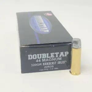 DoubleTap 44 Mag Ammunition 44M240HC20 240 Grain Hard Cast Solid Semi