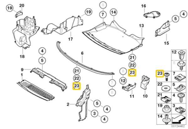 BMW 51717134392 Genuine OEM Lower Deflector Screw for sale online