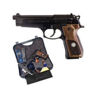 Beretta 92FS Trident Black 9mm 4.9-inch 10rd Limited Edition with wood grip and Trident medallion