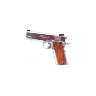 American Classic Commander Chrome/Wood .45ACP 4.25-inch 8rd