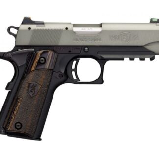 Browning 1911-22 Black Label Gray Compact with Rail .22 LR 3.625-Inch 10Rd