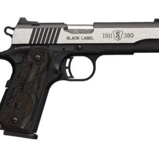 Browning 1911-380 Black Label Medallion Pro Full-Size Matte Black / Stainless .380 ACP 4.25-inch 8Rds