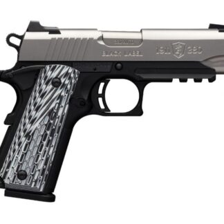 Browning 1911-380 Black Label Pro Stainless Compact with Rail Matte Black / Stainless .380 ACP 3.6-inch 8Rds