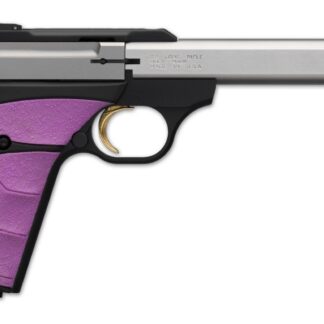 Browning Buck Mark Plus Stainless Fuchsia overmolded Ultragrip FX ambidextrous .22 LR 5.5-inch 10Rd