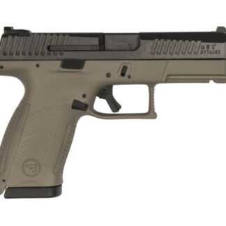 CZ P-10 Compact Flat Dark Earth / Black 9mm 4-inch 15rd Fixed 3-Dot Sights