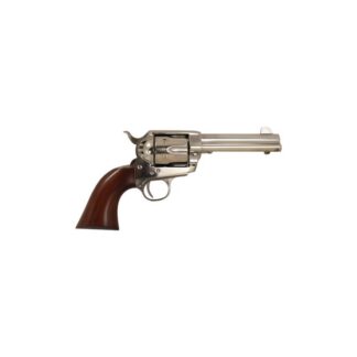 Cimarron Firearms Pistolero Nickel Finish .45 LC 4.75 Inch 6 Rounds Pre-War Frame, Walnut Grip