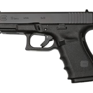 Glock 19 Gen4 9mm Black 4.0-inch 15Rd Fixed Sights USA Made