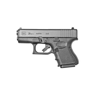 Glock 26 Gen4 Black 9mm 3.46-inch 10Rd Sub-Compact Fixed Sights