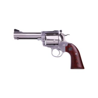 Ruger Bisley Super Blackhawk Revolver Wood / Stainless 480 Rug 4-5/8 inch 5 rd Stainless Steel frame Unfluted Cylinder