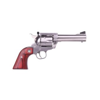 Ruger Blackhawk Flattop Stainless / Rosewood .357 Mag / 9mm 4.625-inch 6Rds