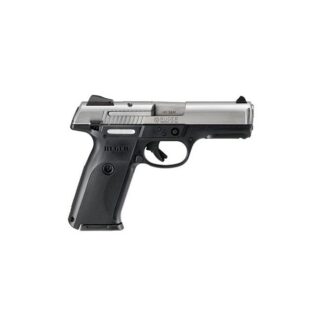 Ruger SR40 Stainless / Black .40 SW 4.14-inch 10Rd