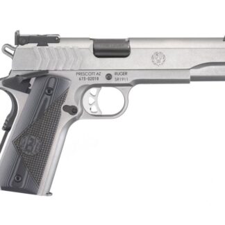 RUGER SR1911 Target Stainless 9mm 5-inch 9rd Extended Magazine Release
