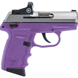 SCCY CPX-4 RD Purple / Stainless .380 ACP 3.1″ Barrel 10-Rounds CTS-1500 Red Dot Sight