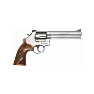Smith and Wesson 629 Deluxe Stainless / Wood .44 Mag 6.5-inch 6Rd Red Ramp Front Sight