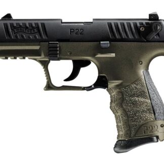 Walther P22Q Military OD Green .22 LR 3.42-inch 10Rds