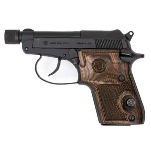 BERETTA Pistol 21A BOBCAT Matte Black Treaded Barrel Cal.22lr, 7+1 rds