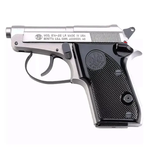 BERETTA Pistol 21A BOBCAT Inox Cal.22lr, 7+1rds., 2.4"bbl., Fixed