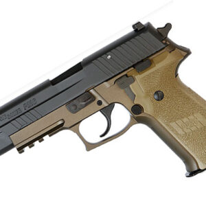 Sig P226 Combat 9mm 4 4 Inch Threaded Barrel Siglite Night Sights Dark Earth Grips Black Nitron Slide Tac Rail 15 Round