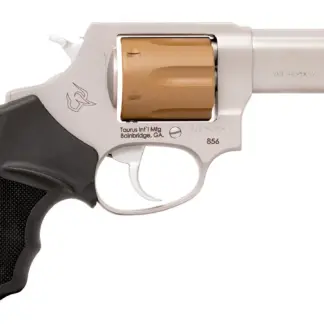 Taurus Model 856 38 Special Revolver with Stainless Finish and Brown